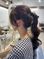 レミエ(lemie)&nbsp;大人かわいい/顔まわりカット/ポニーテール