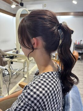 レミエ(lemie) 大人かわいい/顔まわりカット/ポニーテール