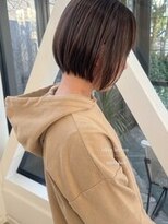 パル バイ ラベスト(Pal by lovest)&nbsp;まとまる◎ミニボブ×透明感カーキブラウン