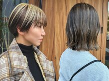 お洒落で上品なヘアー［白髪ぼかし/ハイライト/アンブレラカラー