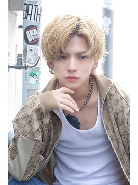 ネクストハラジュク(NEXT HARAJUKU) 【曲がる縮毛矯正】フェザーパーマ サーフカール センターパート