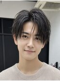 フェザーパーマフェザーショート韓国へアセンターパート