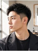 ビジネス カジュアル ツーブロック ベリーショートスタイル