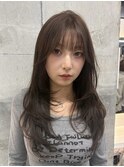 ミディアムレイヤーカット/似合わせカット/大人ガーリー