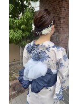 スカラ(SCALA.)&nbsp;夏祭りに浴衣で可愛くヘアセット！