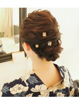 浴衣ヘア　着付け　着物　大人かわいい