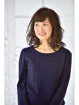 イメージア 溝の口店(IMAGE A) 大人可愛い☆ミディアムレイヤー@30代40代50代60代