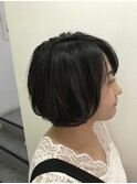 ★ハイライトブルージュ似合わせカットショートボブスタイル★
