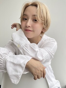 デート 下北沢(DATE) ショート/ボブ/ダブルカラー/ミルクティーベージュ/髪質改善