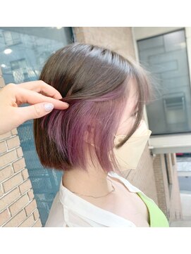 サロンドミルク 原宿(salon de MiLK) ミニボブインナーラベンダー