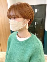 ヘアーブレイス(hair brace)&nbsp;ショート×オレンジベージュ