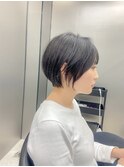 暗髪大人ショート
