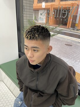 ウェルネス(Wellness) スキンフェードクロップ刈り上げマッシュ