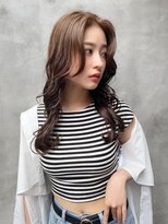 ロンドルーチェ 心斎橋(Lond luce)&nbsp;大人ガーリー×ミディアムレイヤーカット【心斎橋/髪質改善】