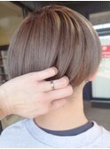 ウォームブラウン×マッシュスタイル