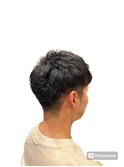 20代30代直毛とおさらばアイロンパーマツーブロ