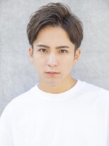 シティ(CITY)&nbsp;【メンズ】ブルーブラック刈り上げセンターパートフェザーパーマ