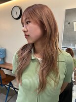 ナループロアボタン(Nalu pu loa BOTAN)&nbsp;ブラウンベージュ/ピンクブラウンベージュ/ロングウルフカット