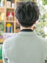 カバーヘア ブリス 北浦和(COVER HAIR bliss) ■アッシュブラック刈り上げマッシュパーマ104-2北浦和20代30代