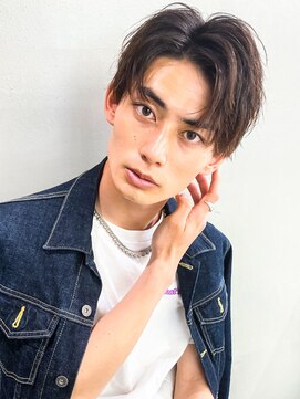 韓国センターパートウルフパーマツイストスパイラルパーマゆるめ