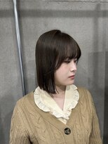 ラック(LUCK)&nbsp;オリーブベージュ/船橋/くすみベージュ/細めハイライト