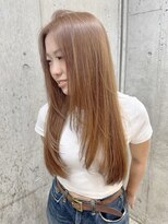 サンク 原宿 表参道(cinq)&nbsp;★ハイトーンダブルカラーミルクティーグレージュピンクベージュ