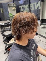ネクストネオ 静岡(NEXT NEO)&nbsp;NEXT NEO【櫻田】サーフカール　ブラウンカラー　メンズカット