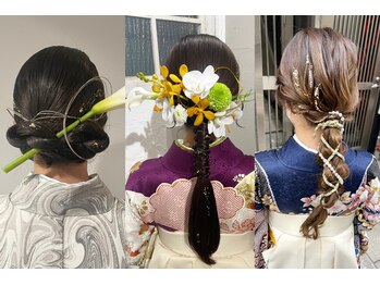 ネオリーブ シュシュ 神保町店(Neolive susu)の写真/【卒業式袴着付け+ヘアセット¥14300】2026年卒業式プランの受付開始◆ご不明点はお電話を【03-3294-3349】