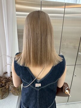 ユイマァル 岡山店(YUIMARL) 20代ブリーチダブルカラーミルクティーベージュ岡山カラー