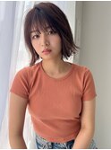 こなれボブ うすめ前髪 外ハネボブ