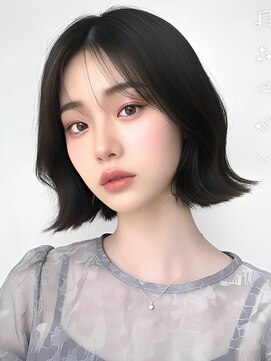 コード 四条河原町駅店(CHORD) 冬のミニレイヤーボブ × 透け感ブラック