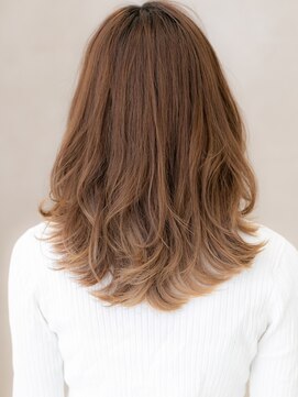 カバーヘア ブリス 川口(COVER HAIR bliss) 斜めバングエンドカラーバタフライレイヤーカットX川口20代30代
