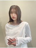 ◆【透明感】まろやかベージュ×外ハネボブ