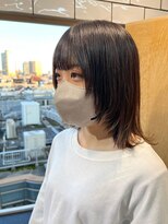 hyon myon/RISEbyREVO 綾瀬店【ヒョンミョン】&nbsp;ハッシュカット/デザインカラー/グレージュ[綾瀬駅/韓国ヘア]