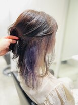 アンアトリエ バイ リュネッツ 町田店(En atelier by lunettes)&nbsp;セミロングゆるふわ透明感インナーラベンダー(町田)