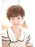 耳かけエアリーベリーショートだけど女の子っぽく似合わせCUT