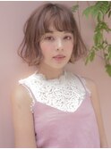 新常識!顔周りに落ちる毛は計算済み♪ゆるふわボブにプラスして