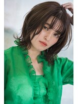 ヴァンクシー バイ ルナ(VANKCY by Luna) フレンチボブ 切りっぱなしボブ シースルーバング 大人可愛い