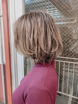 ルーファス 恵比寿 渋谷(Ruufus) 透け感ハイライトボブ【Ruufus恵比寿渋谷】31511