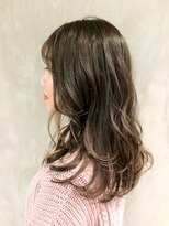 アイティー バイ アルバム 浦和店(IT by ALBUM)&nbsp;インナーハイライト_ココアブラウンフリンジウェーブ_ba276652