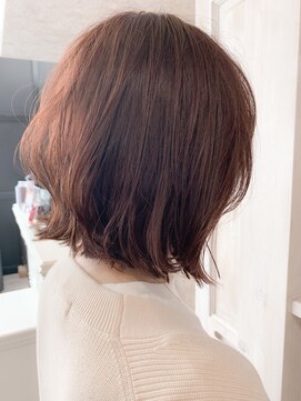 キャアリー(Caary) 福山ヘアカラー人気caary外ハネ/ピンクブラウン/ピンクベージュ