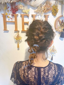 ノトスヘアー(Notos hair) 店長のみ骨格診断アップ！七五三や成人式！編み下ろしアレンジ