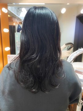 テトラ バイ ネオリーブ 横浜西口店(tetra by neolive) 暗髪スタイル☆ダークグレーカラー