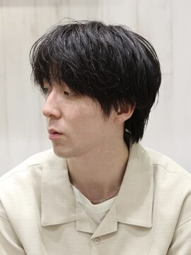 ヨシザワインク プレミアム 横浜 桜木町店(YOSHIZAWA Inc. PREMIUM) 20代メンズ伸ばしかけ前髪ありスタイル