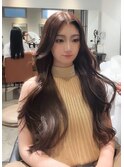 ロングでも可愛い☆韓国風くびれヘア