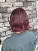 イメチェン/似合わせカット/フルバング/レッドブラウン/柏