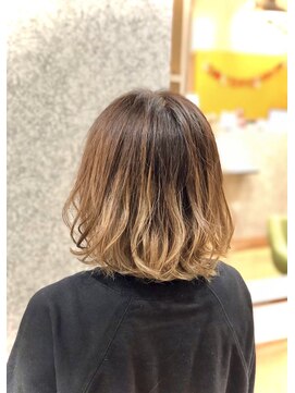 オナー(honor) 髪質改善/暗髪/フェザーボブ/透明感/うる艶/フレンチガーリー