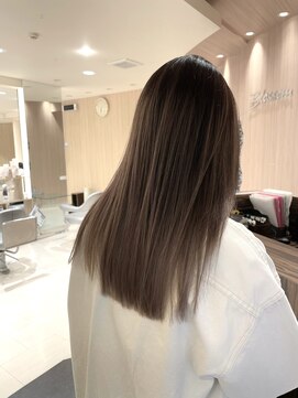 ヘアーアンドメイク ブロッサム 志木南口店(HAIR&MAKE Blossom) バレイヤージュグラデーションカラーグレーベージュブリーチ志木