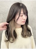 【AINA】ブリーチ1～２回イヤリングカラー/グレージュカラー