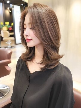 アルトリスト(Altruist Aging×HAIR&SPA) ★ダークアッシュ大人ガーリーボブ着物ミディアムレイヤーカット